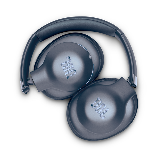 JBL EVEREST™ ELITE 750NC - Blue - Wireless Over-Ear Adaptive Noise Cancelling headphones - Detailshot 1
